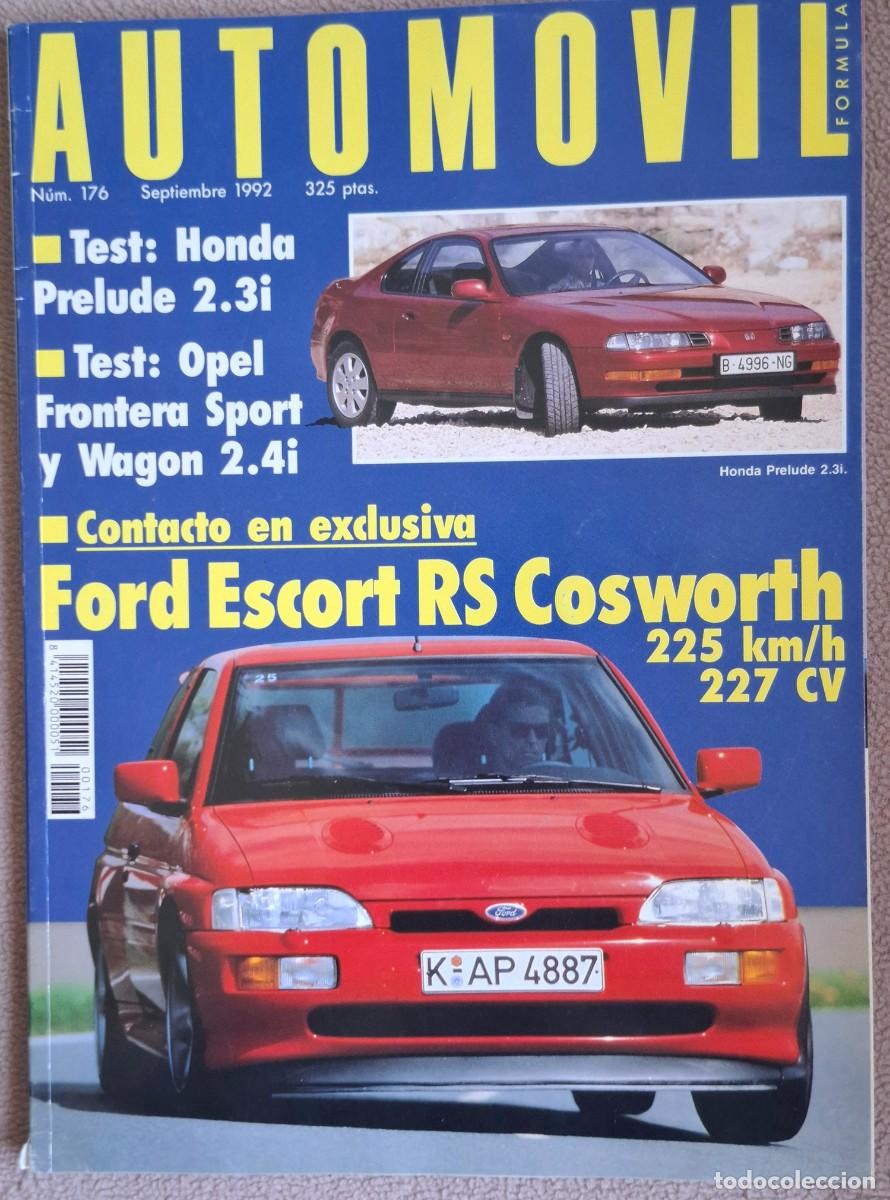Coches: Revista Automovil N&ordm;176 septiembre de 1992