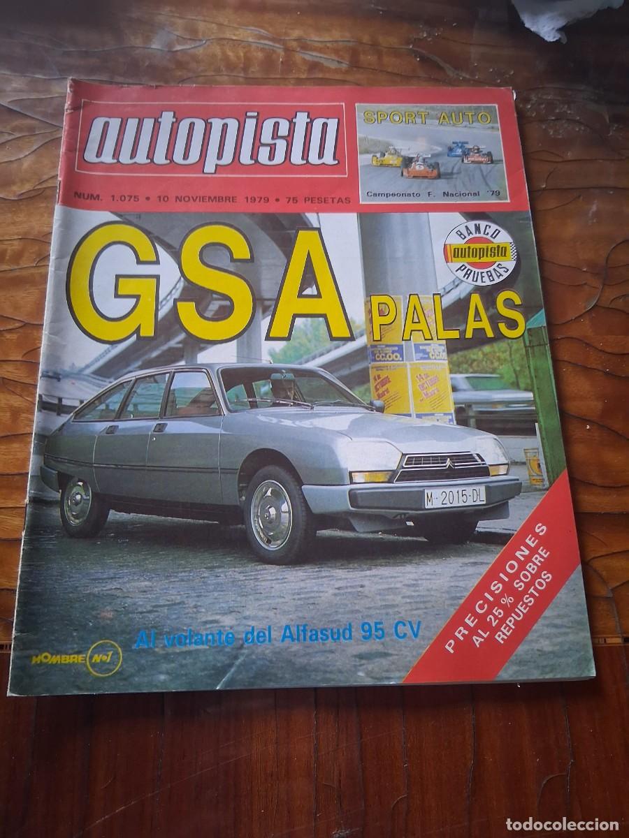 Coches: Revista coche autopista 1075 a&ntilde;o 1979 Alfasud Sprint Veloce anuncio CEPSA aceite