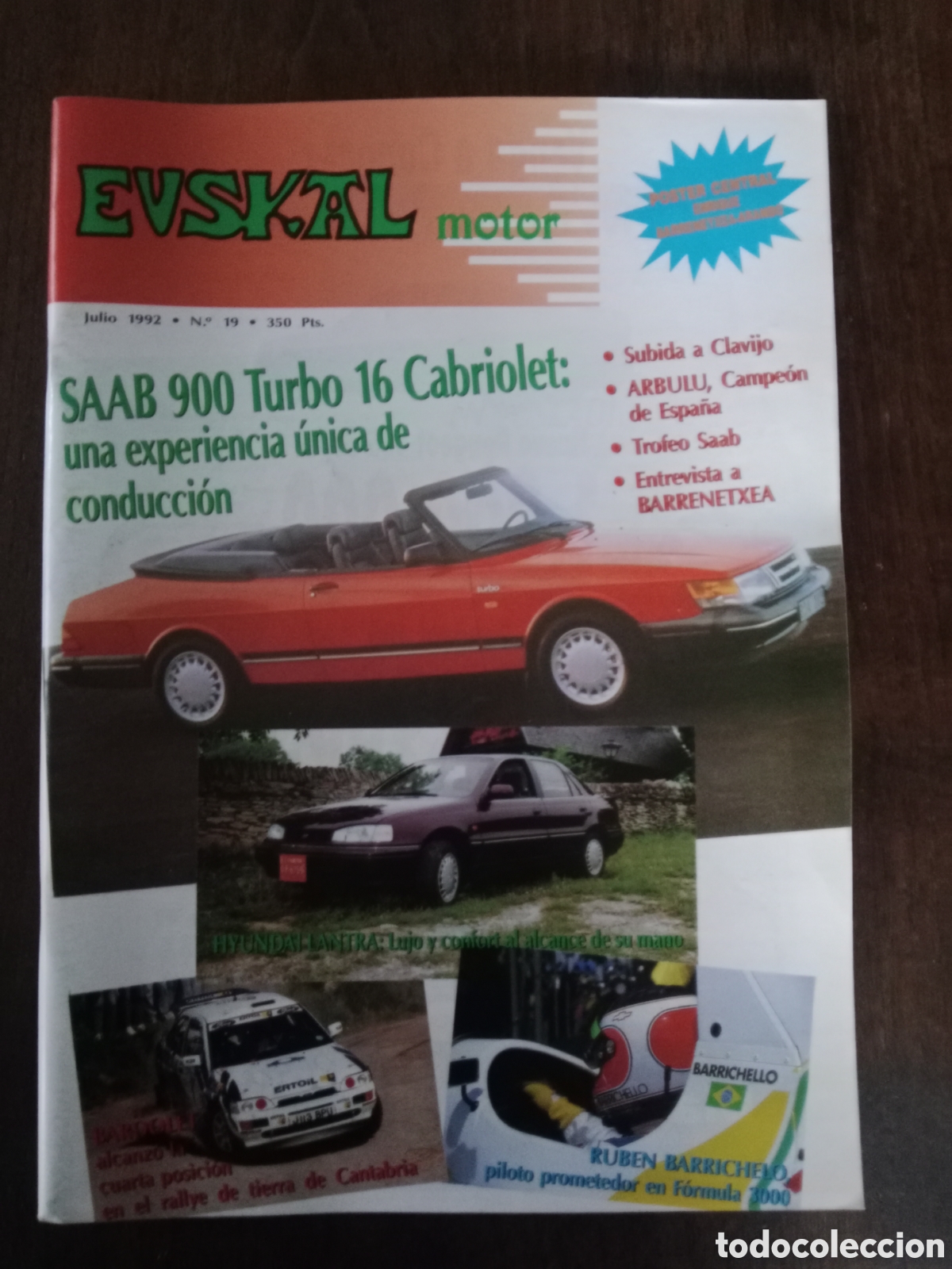 Coches: Revista Euskal motor n. 19 de 1992 autom&oacute;vil