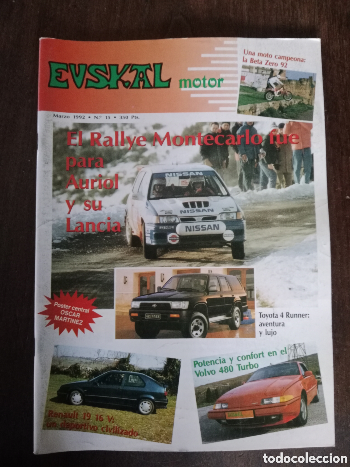 Coches: Revista Euskal motor n. 15 de 1992 autom&oacute;vil
