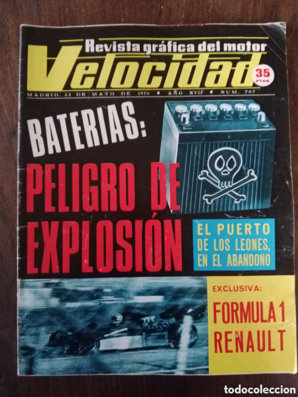 Coches: Revista velocidad n. 767 de 1976 autom&oacute;vil