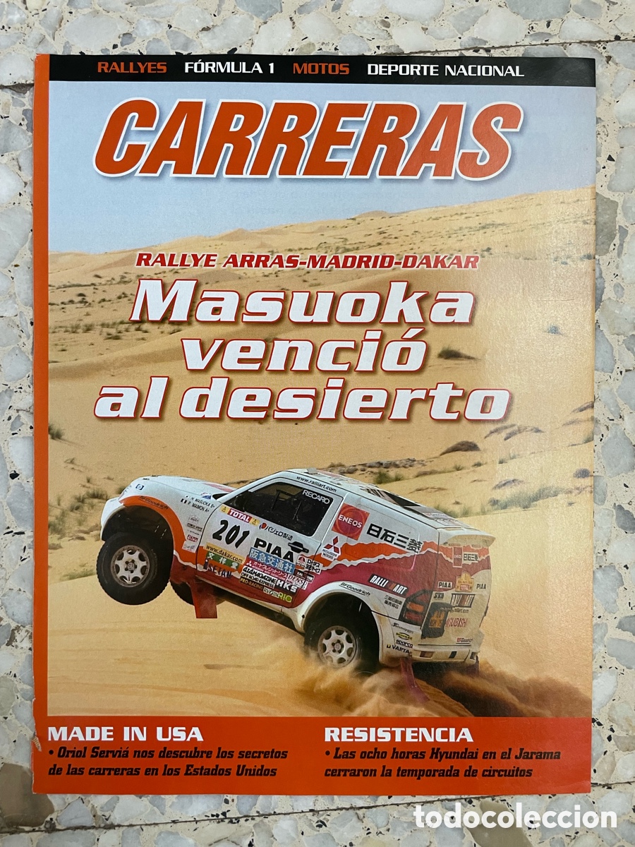 Coches: Hoja publicidad Rallye Arras-Madrid-Dakar