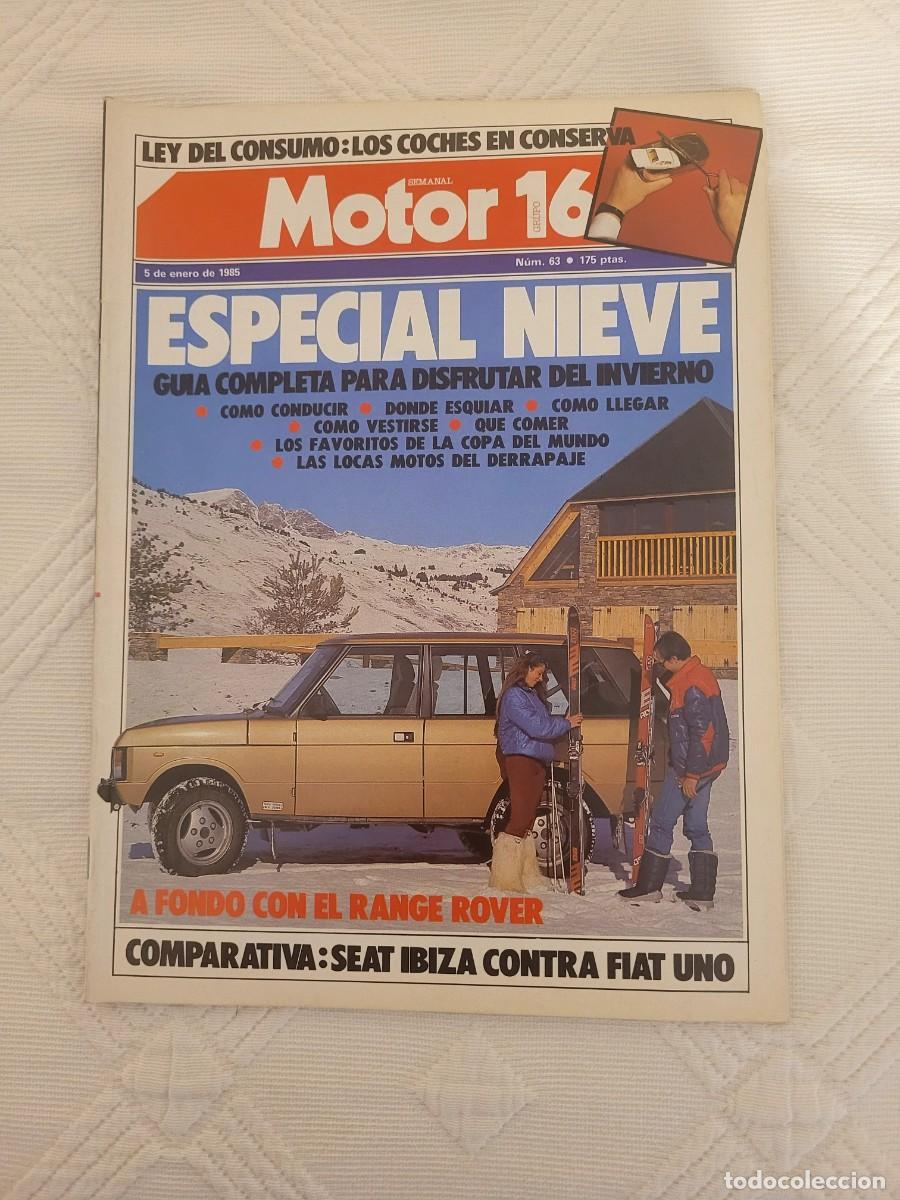Coches: MOTOR16 N&ordm; 63 - ENERO 1985