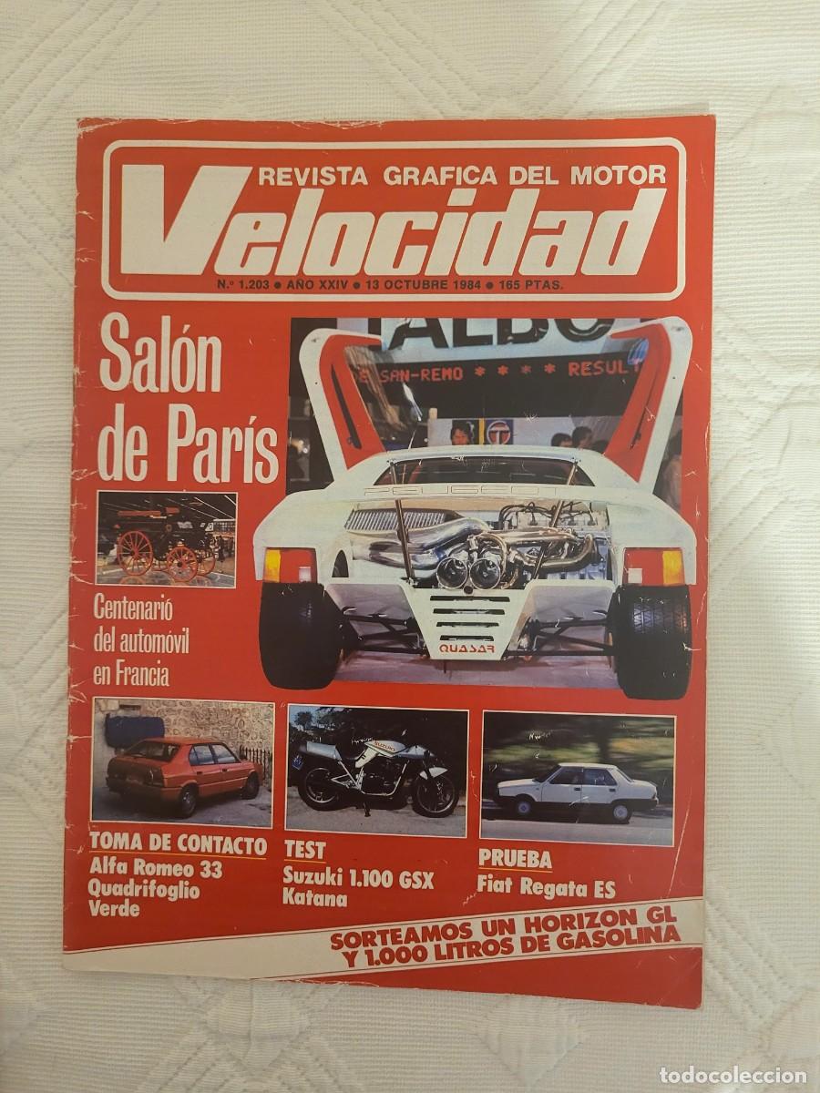 Coches: VELOCIDAD N&ordm; 1203 - OCTUBRE 1984