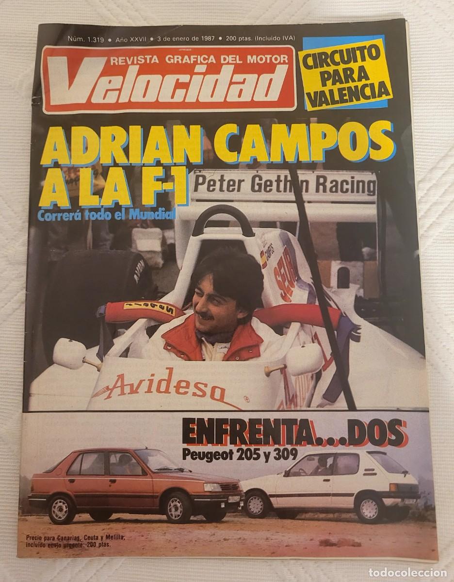Coches: VELOCIDAD N&ordm; 1319 - ENERO 1987