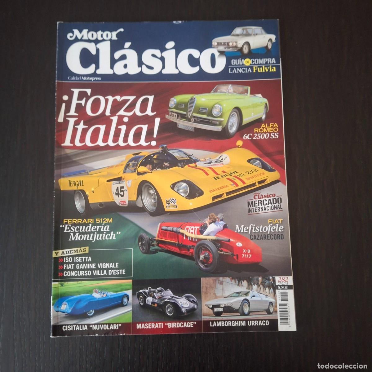 Coches: MOTOR CLASICO N&ordm; 282 - FERRARI 512M ALFA ROMEO 6C LANCIA FULVIA ISO ISETTA MASERATI LAMBORGHINI