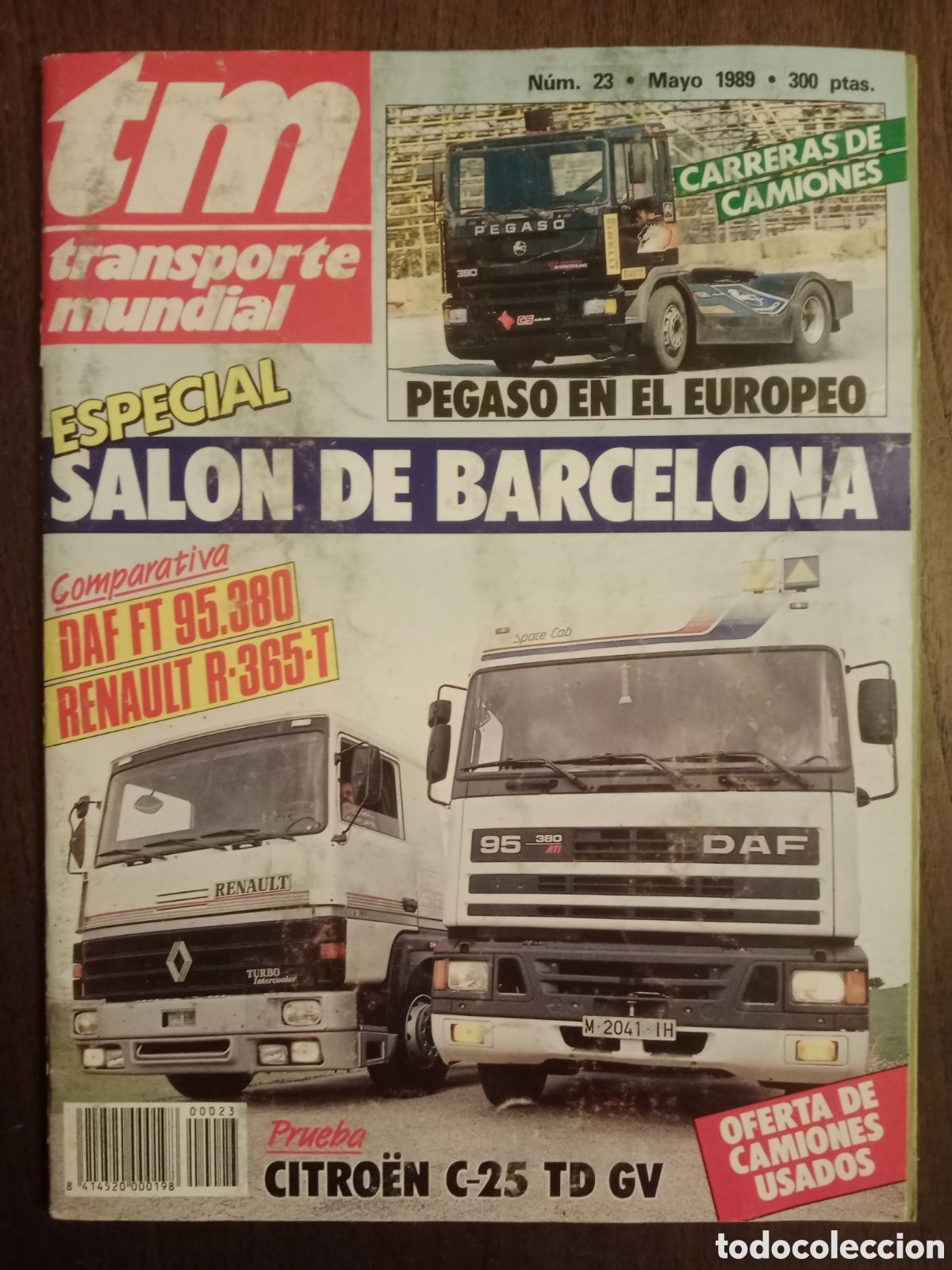 Coches: Revista transporte mundial n. 24 de 1989 cami&oacute;n Pegaso