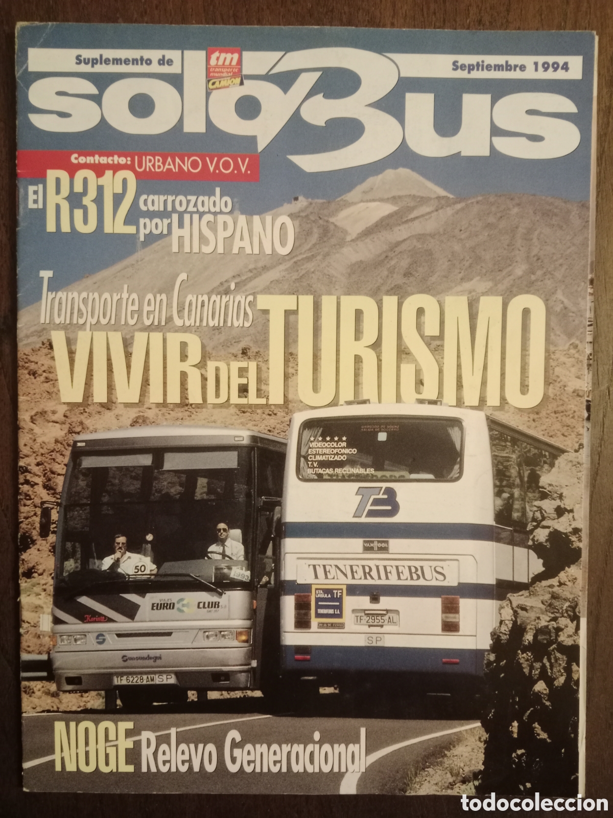 Coches: Revista solo bus de septiembre 1994 autob&uacute;s