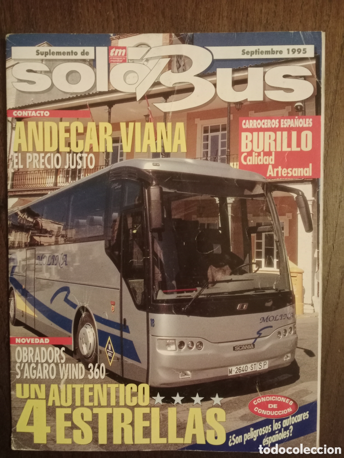 Coches: Revista solo bus de septiembre 1995 autob&uacute;s