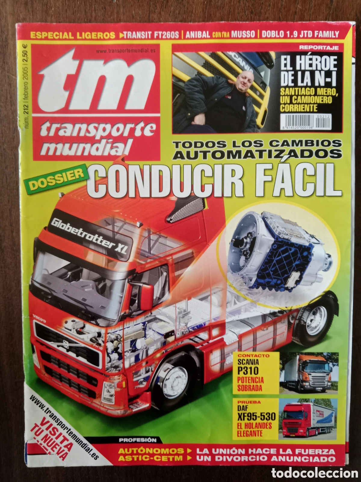 Coches: Revista transporte mundial n. 212 de 2005 cami&oacute;n