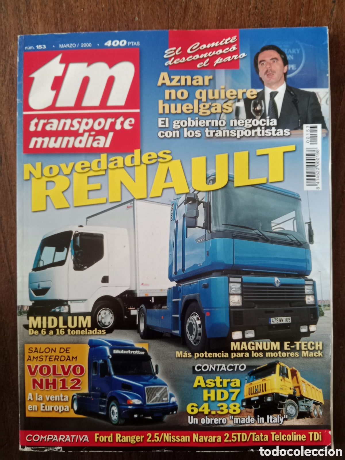 Coches: Revista transporte mundial n. 153 de 2000 cami&oacute;n