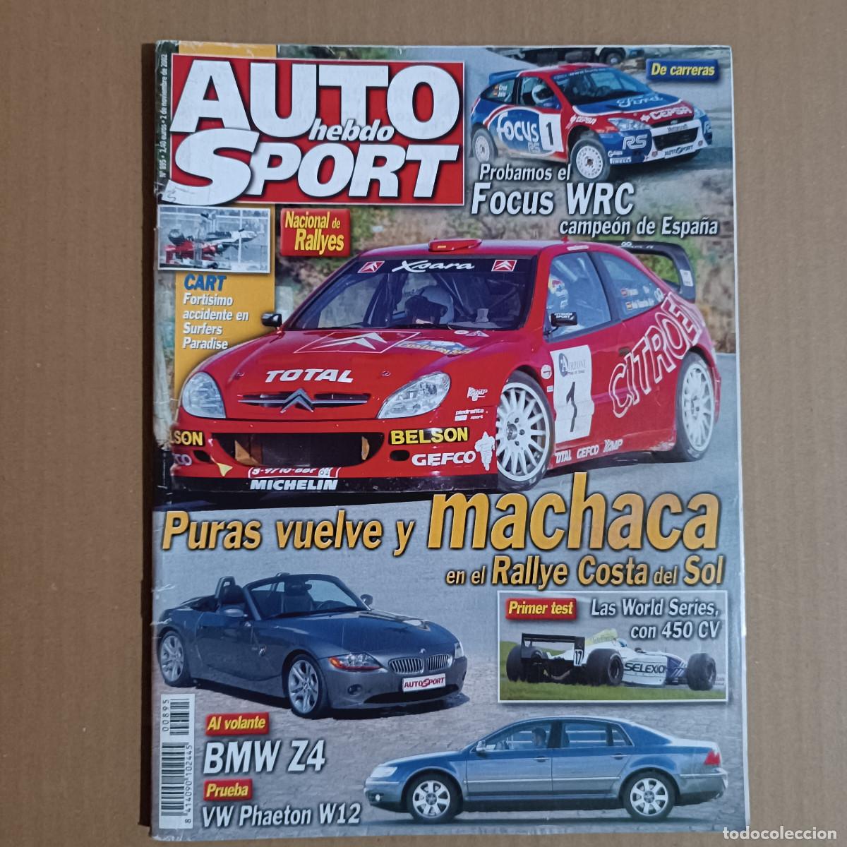 Coches: REVISTA AUTO HEBDO SPORT N&ordm; 895 A&Ntilde;O 2002. PRU: VW PHAETON W12. MAZDA 6 CRTD SPORTIVE.