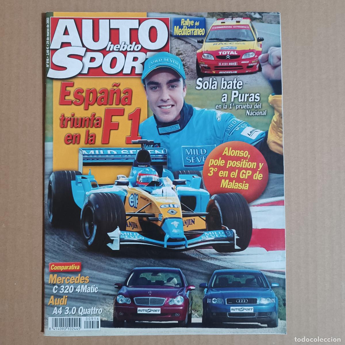Coches: REVISTA AUTO HEBDO SPORT N&ordm; 916 A&Ntilde;O 2003. PRU: NISSAN MICRA 1.2 TEKNA. COMP: MERCEDES C 320 4MATIC Y