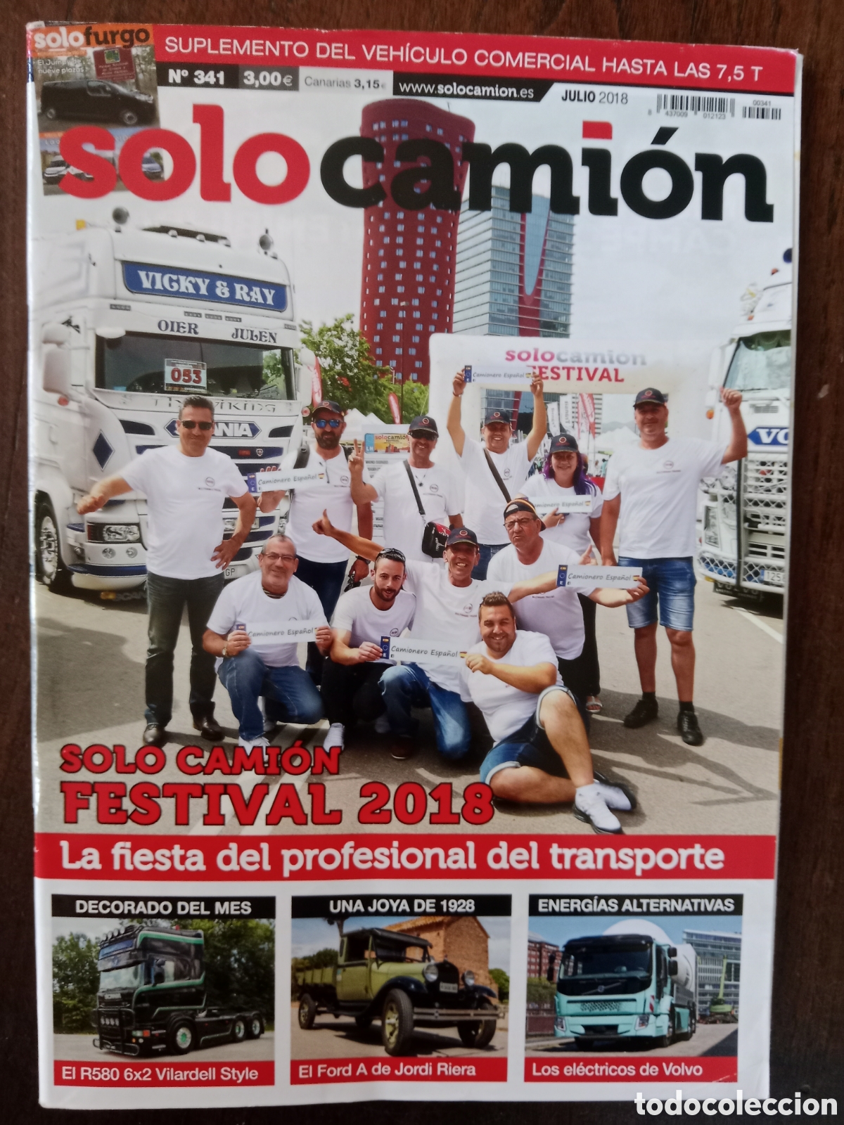 Autos: Revista solo cami&oacute;n n. 341 de 2018