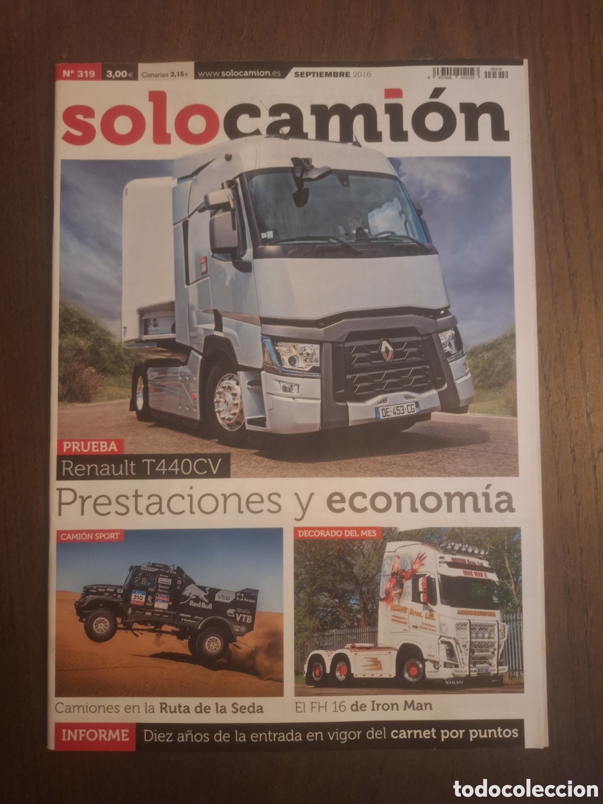 Autos: Revista solo camion n. 319 de 2016 volvo