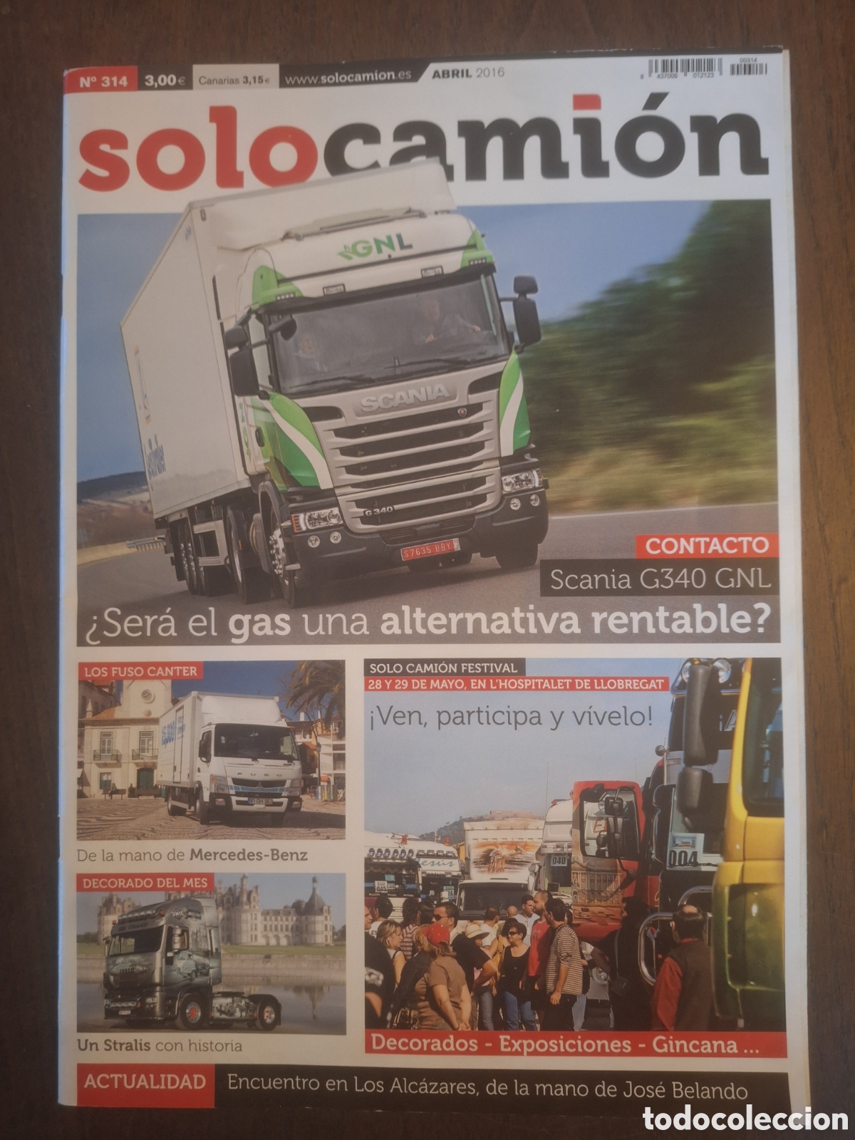 Voitures: Revista solo camion n. 314 de 2016 pegaso