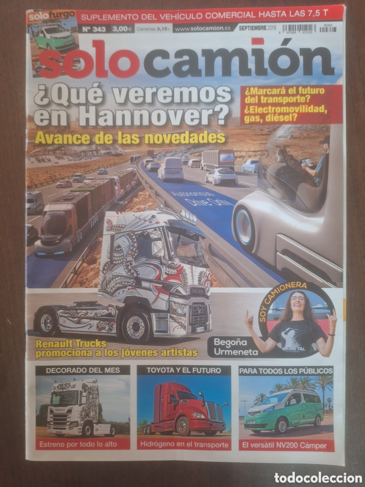 Voitures: Revista solo camion n. 343 de 2018