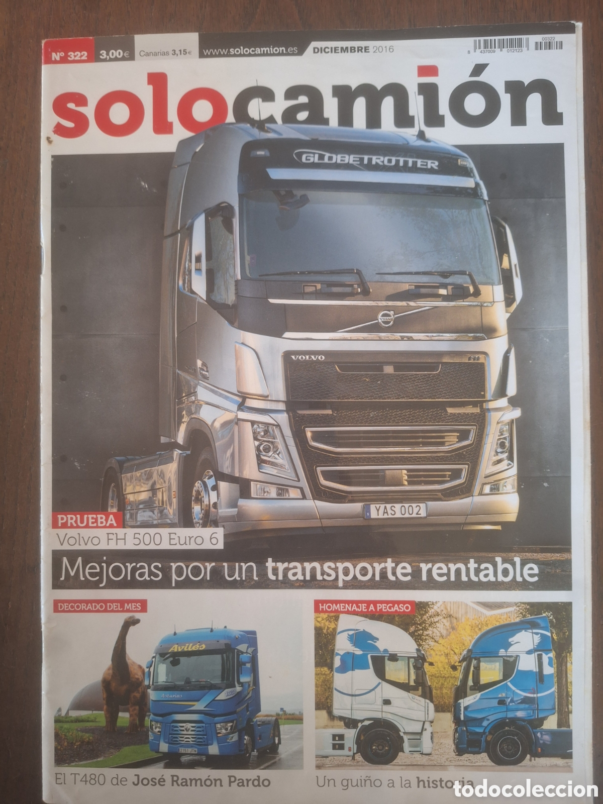 Coches: Revista solo camion n. 322 de 2016 pegaso