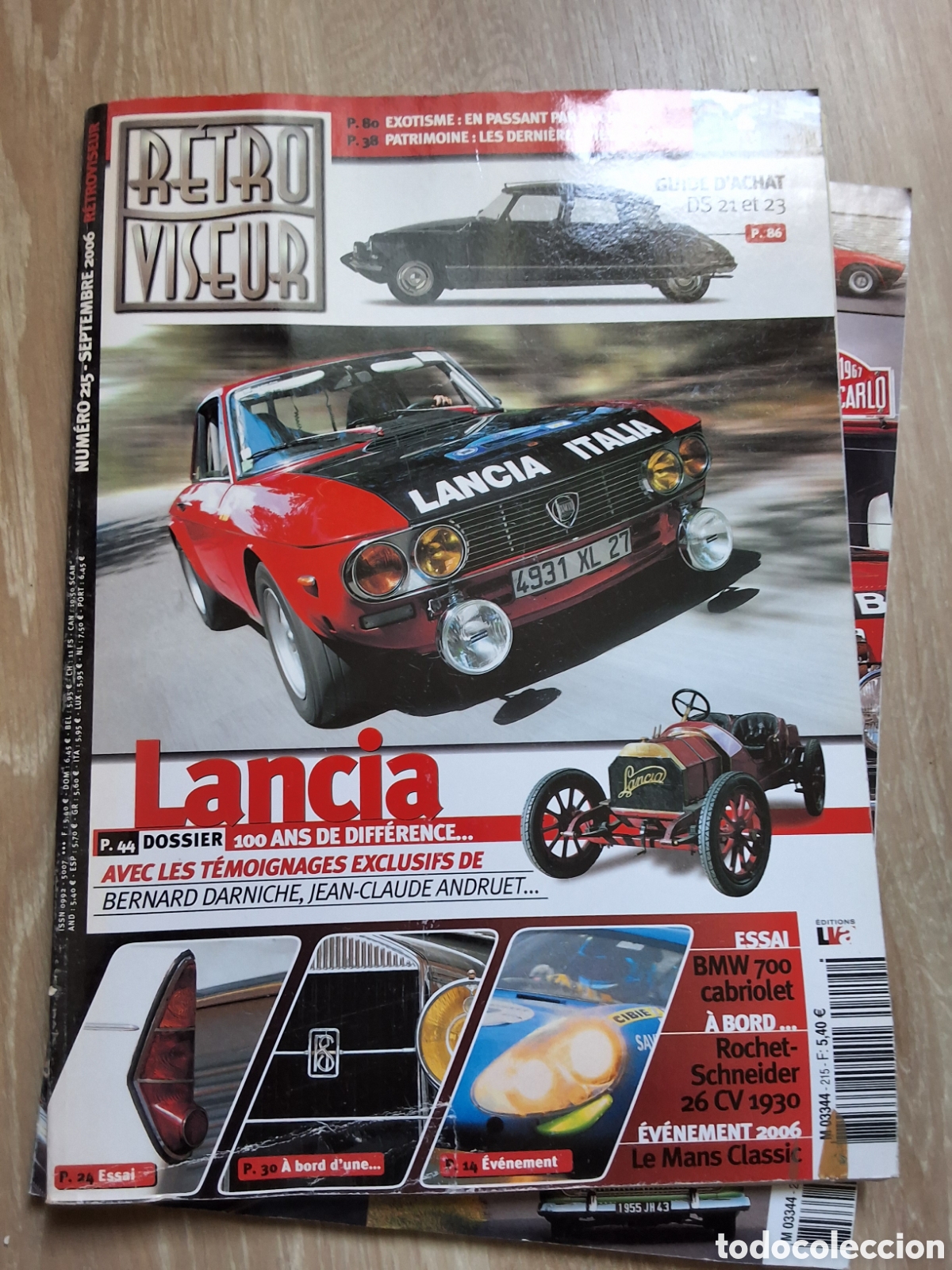 Carros: Retro viseur revista coches francesa a&ntilde;o 2006/9 dossier lancia
