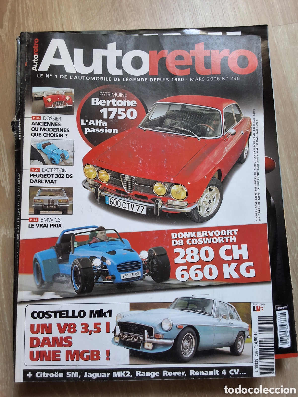 Carros: Auto retro revista coches francesa a&ntilde;o 2006/3 Bertone 1750