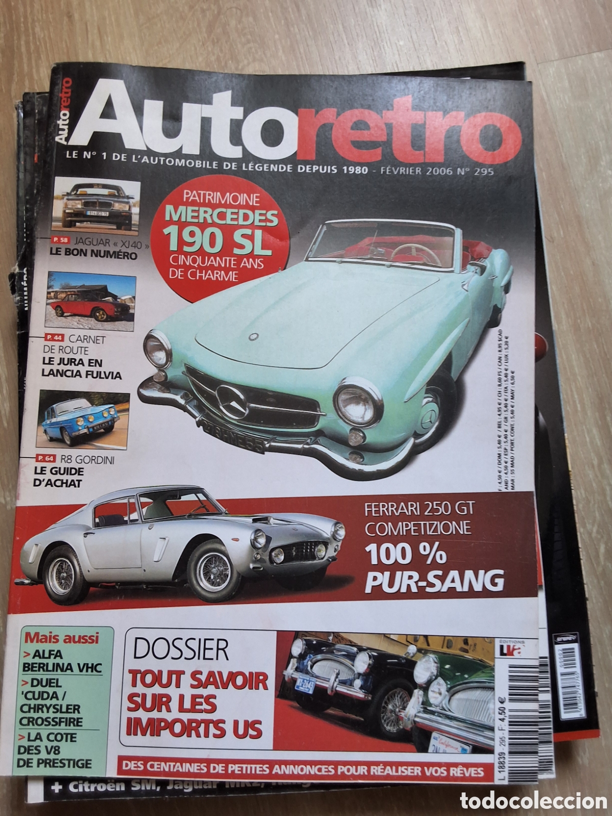 Carros: Auto retro revista coches francesa a&ntilde;o 2006/2 Mercedes 190 SL