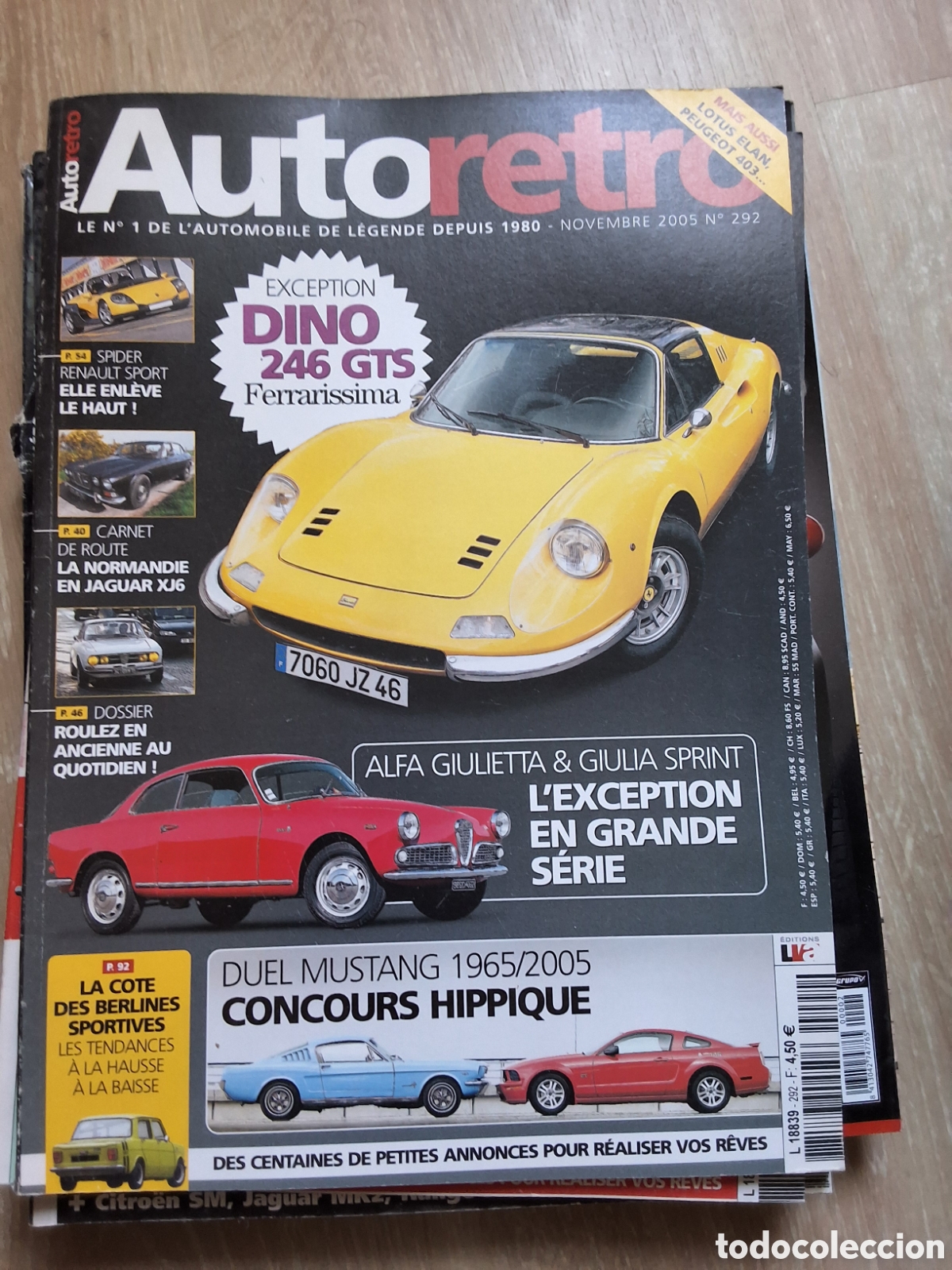 Carros: Auto retro revista coches francesa a&ntilde;o 2005/11 Dino 246 GTS