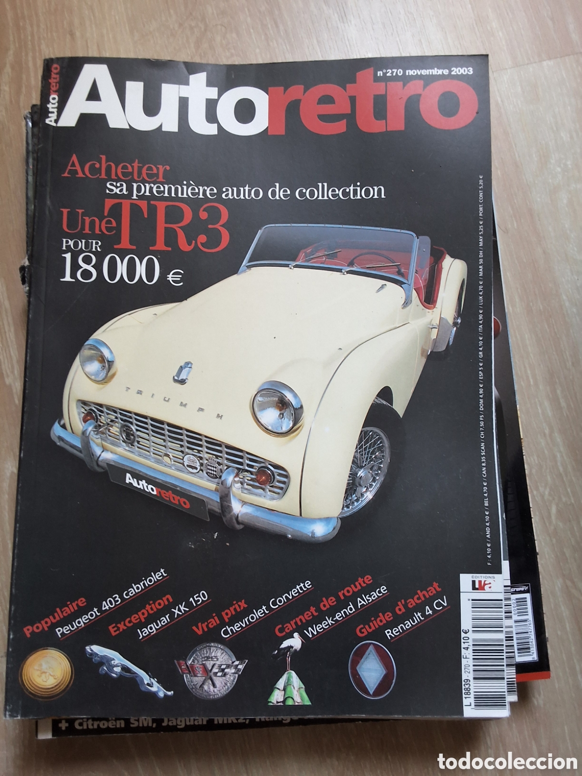 Carros: Auto retro revista coches francesa a&ntilde;o 2003/11 Triumph TR3