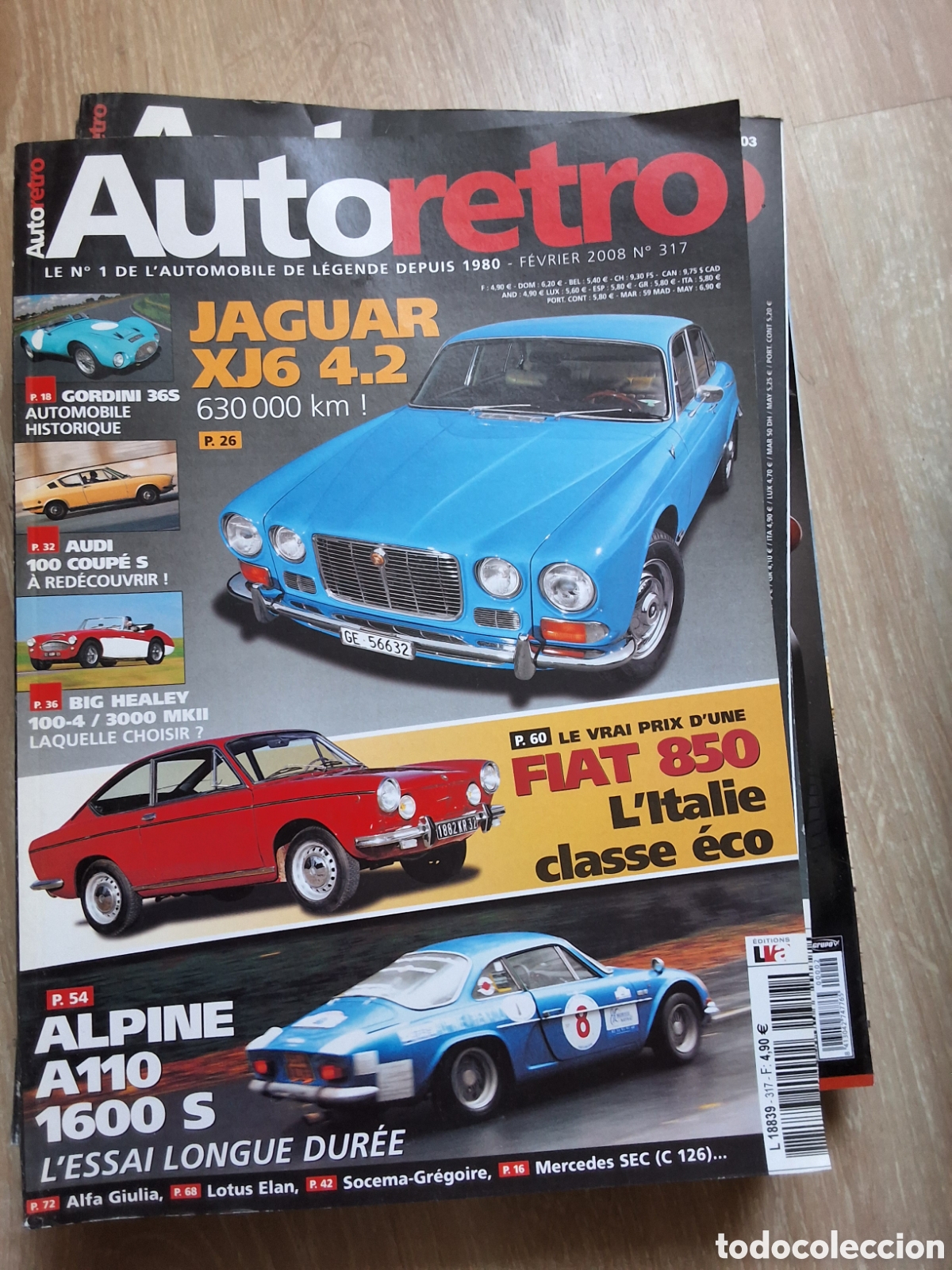 Carros: Auto retro revista coches francesa a&ntilde;o 2008/2 Jaguar XJ6