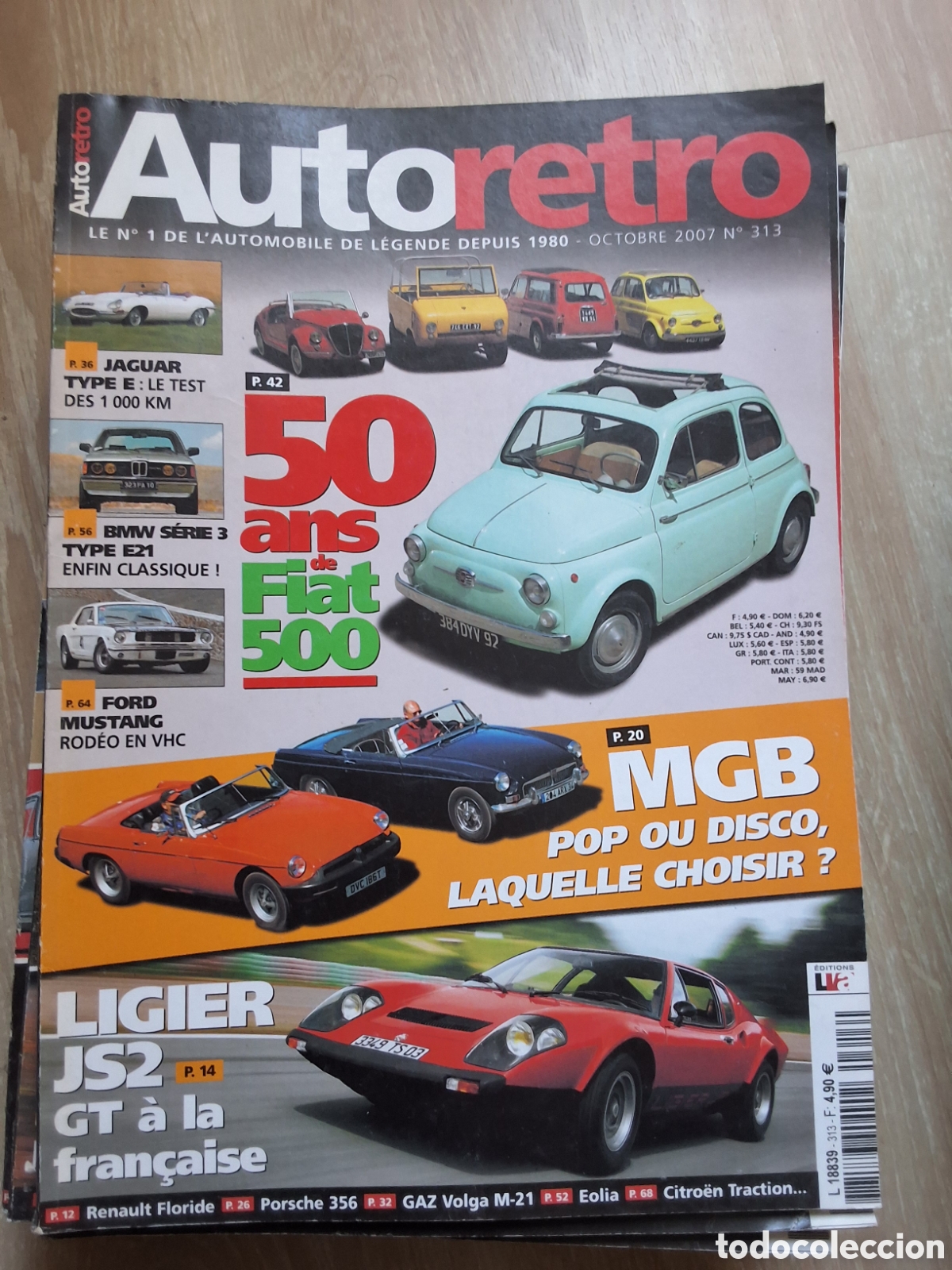 Carros: Auto retro revista coches francesa a&ntilde;o 2007/10 Fiat 500 MGB Ligier