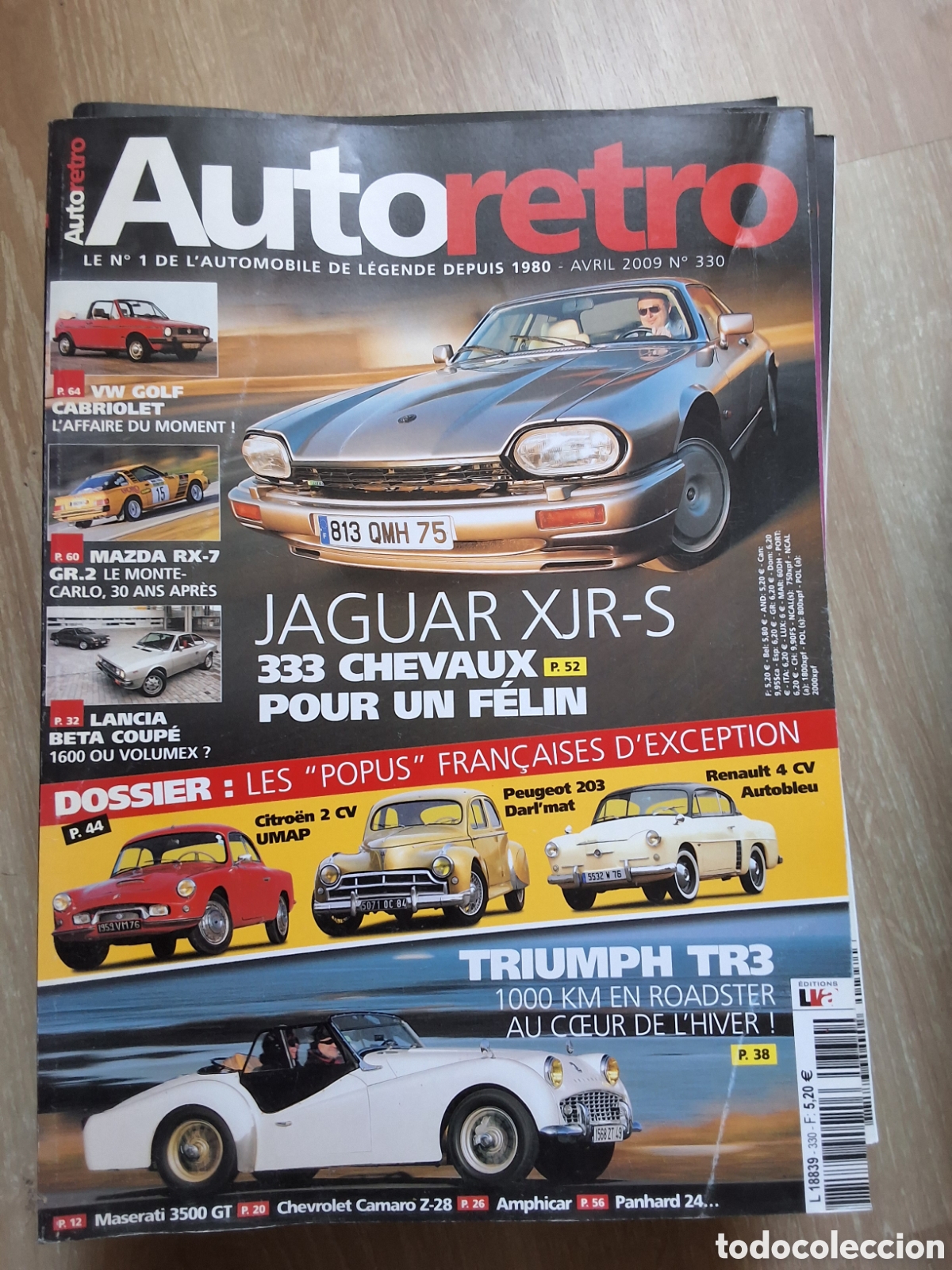 Carros: Auto retro revista coches francesa a&ntilde;o 2009/4 Jaguar XJR-S