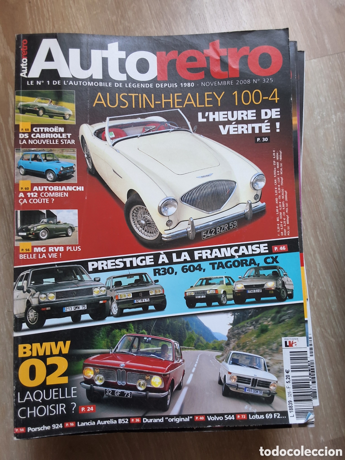 Carros: Auto retro revista coches francesa a&ntilde;o 2008/11 Austin healy bmw