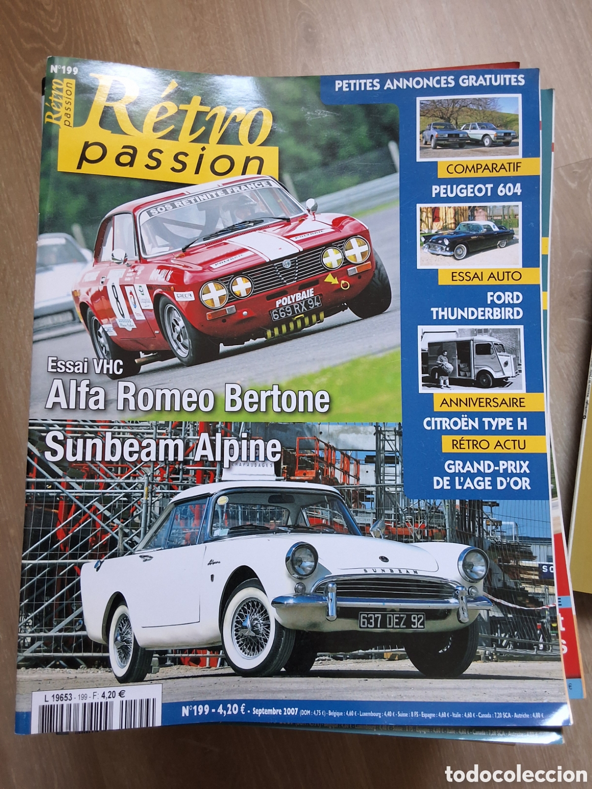Coches: Retro passion revista coches francesa a&ntilde;o 2007/9 alfa romeo bertone sunbeam alpine