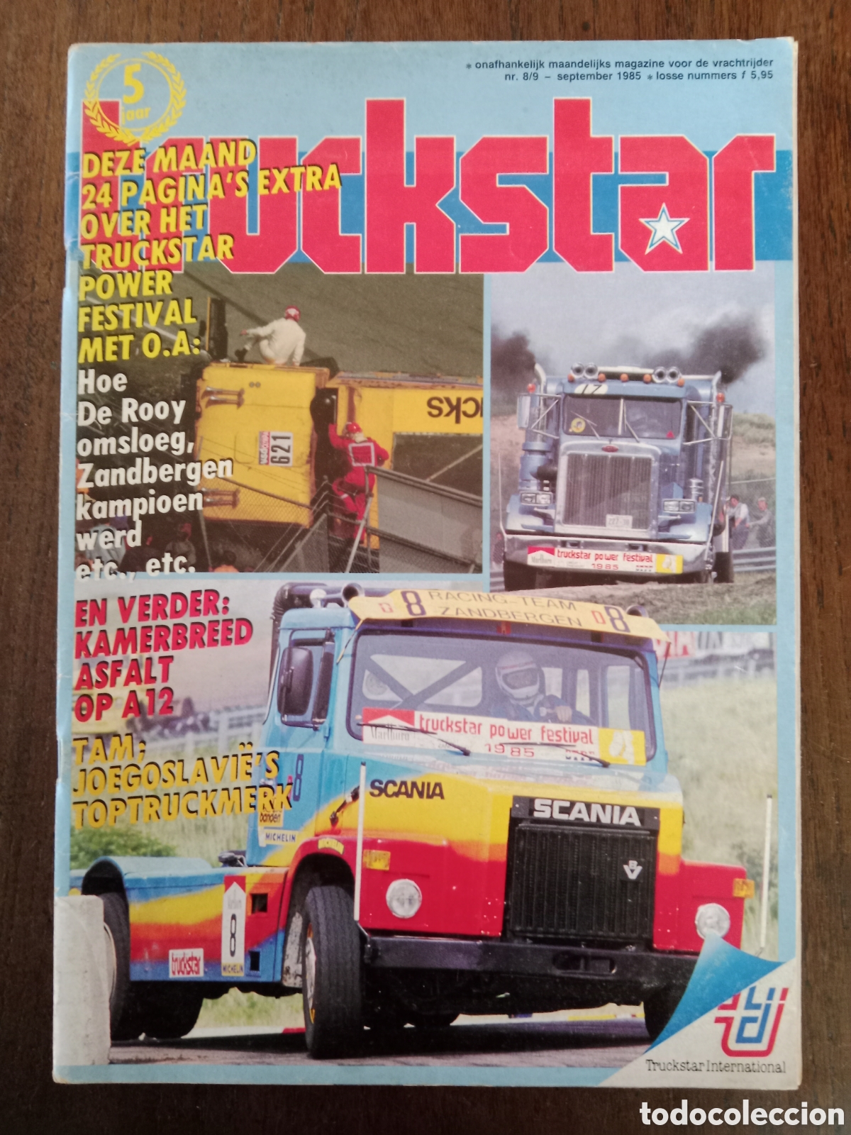 Coches: Revista truckstar n 8 / 9 de 1985 cami&oacute;n