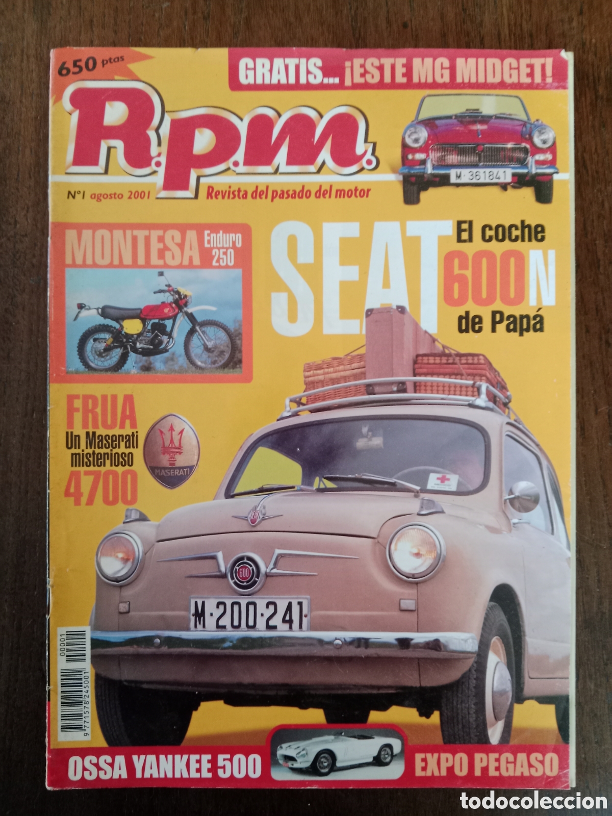 Coches: Revista r p.m n. 1 de 2001 autom&oacute;vil Seat Pegaso