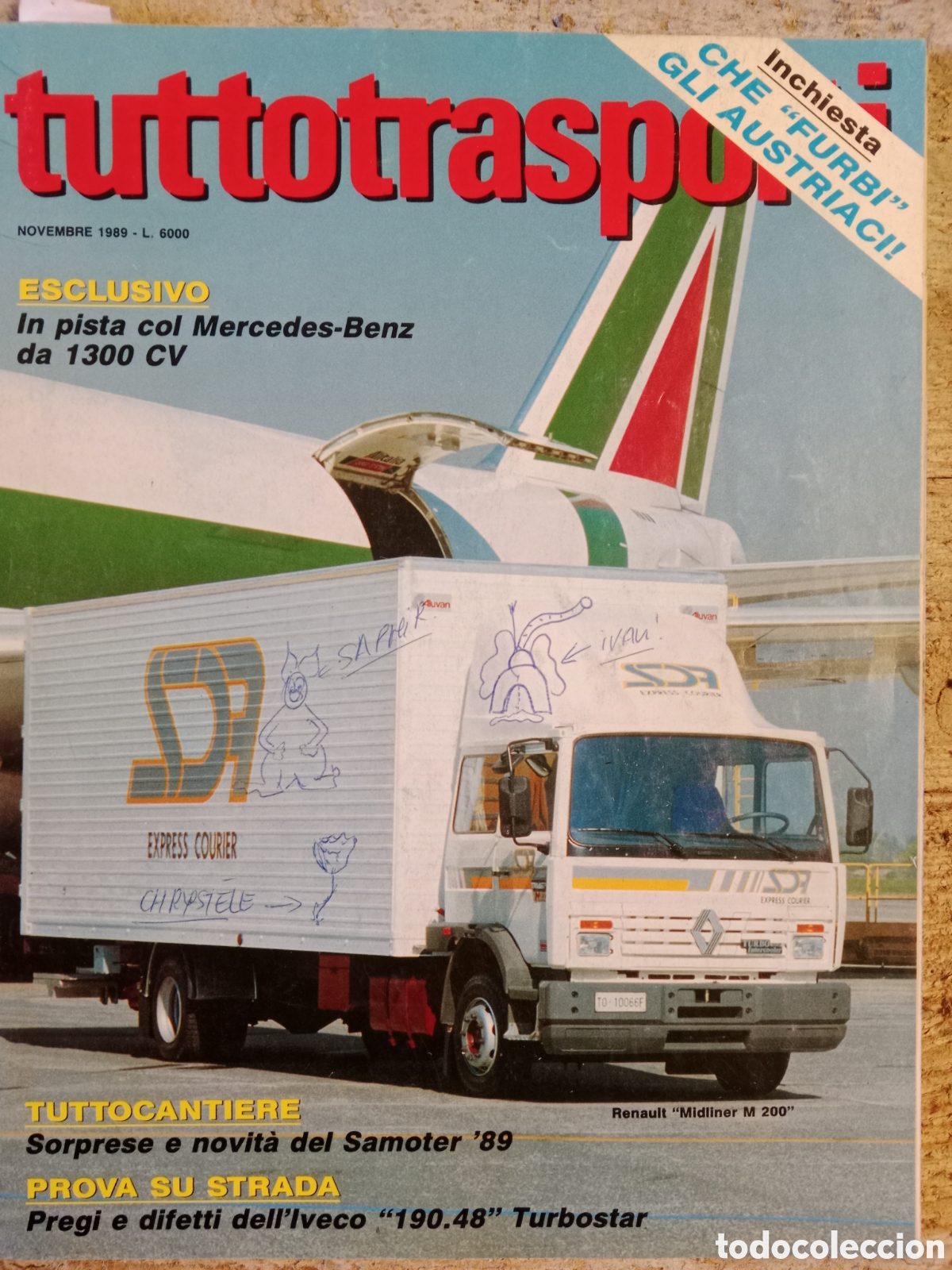 Coches: Revista tuttotransporti noviembre 1989 camion