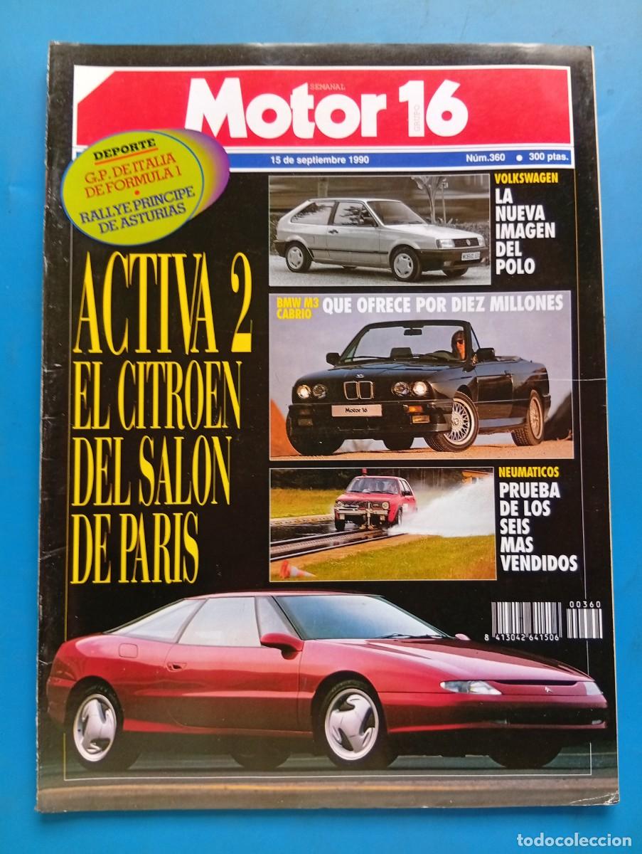 Coches: MOTOR 16. N&ordm; 360. A&Ntilde;O 1990. PRUEBA: BMW M3 CABRIO. SUBARU LEGACY 2.2. DERBI GPR 80..... LEER.