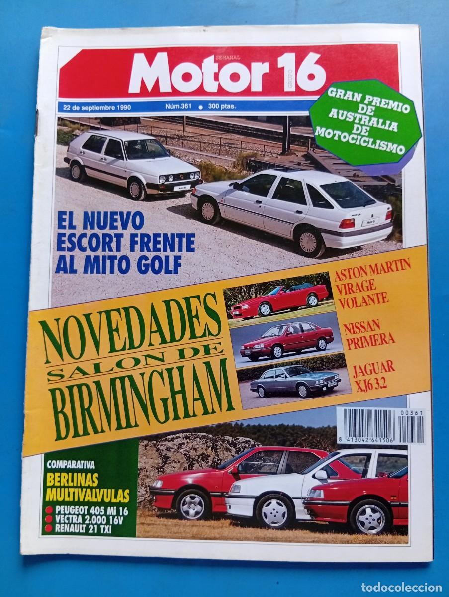 Autos: MOTOR 16. N&ordm; 361. A&Ntilde;O 1990. PRUEBA: SAAB 9000 I TURBO S. OPEL KADETT GSI 16V KONRIK..... LEER.
