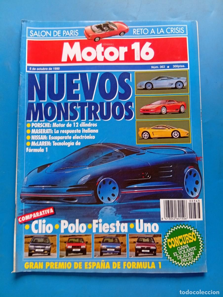 Coches: MOTOR 16. N&ordm; 363. A&Ntilde;O 1990. SALON DE PARIS. PORSCHE 12 CC. MASERATI. NISSAN. GRAN PREMIO DE... LEER.