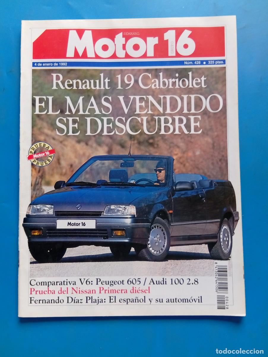 Coches: MOTOR 16. N&ordm; 428. A&Ntilde;O 1992. PRUEBA: NISSAN PRIMERA DLX 4 PUERTAS. PILOTOS MINUSV&Aacute;LIDOS. RENAU.. LEER