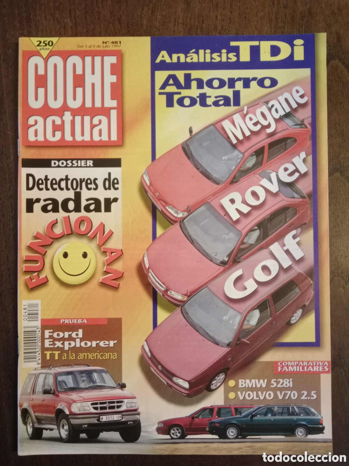Coches: Revista coche actual n. 481 de 1997 autom&oacute;vil