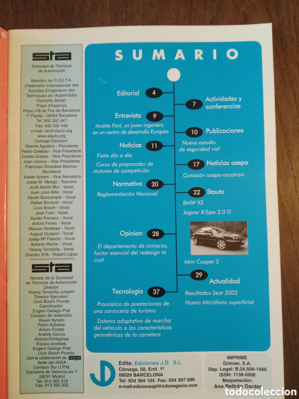 Coches: Revista STA n. 159 de 2004 autom&oacute;vil - Foto 2