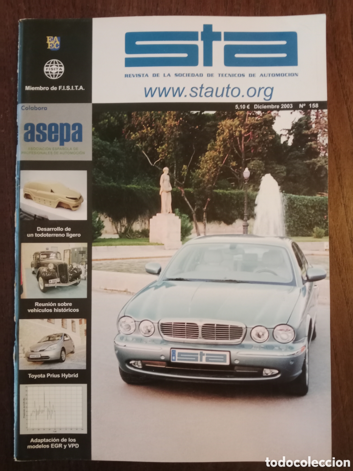 Coches: Revista STA n. 158 de 2003 autom&oacute;vil