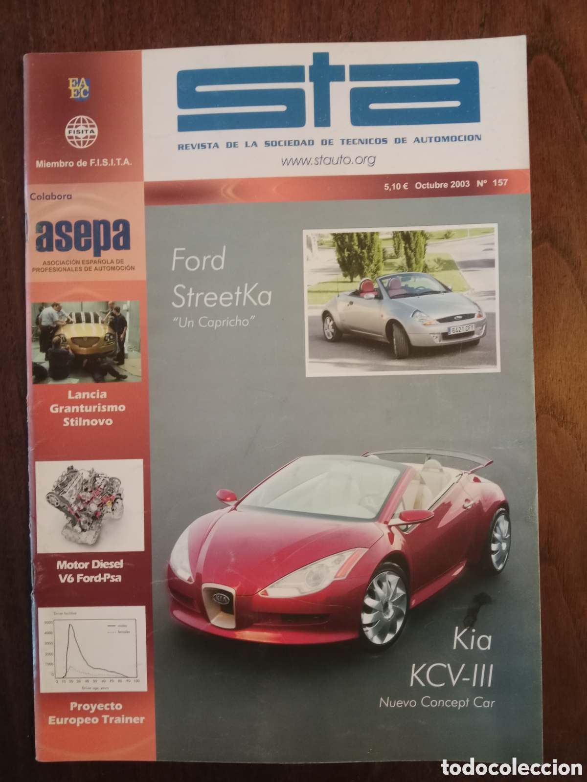 Coches: Revista STA n. 157 de 2003 autom&oacute;vil