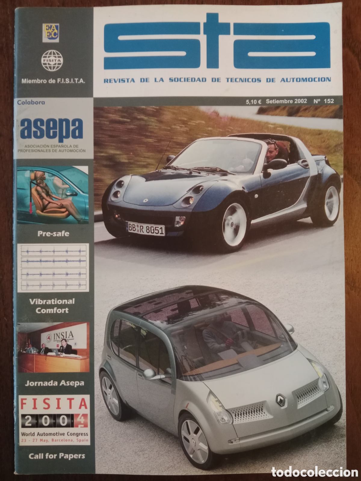Coches: Revista STA n. 152 de 2002 autom&oacute;vil