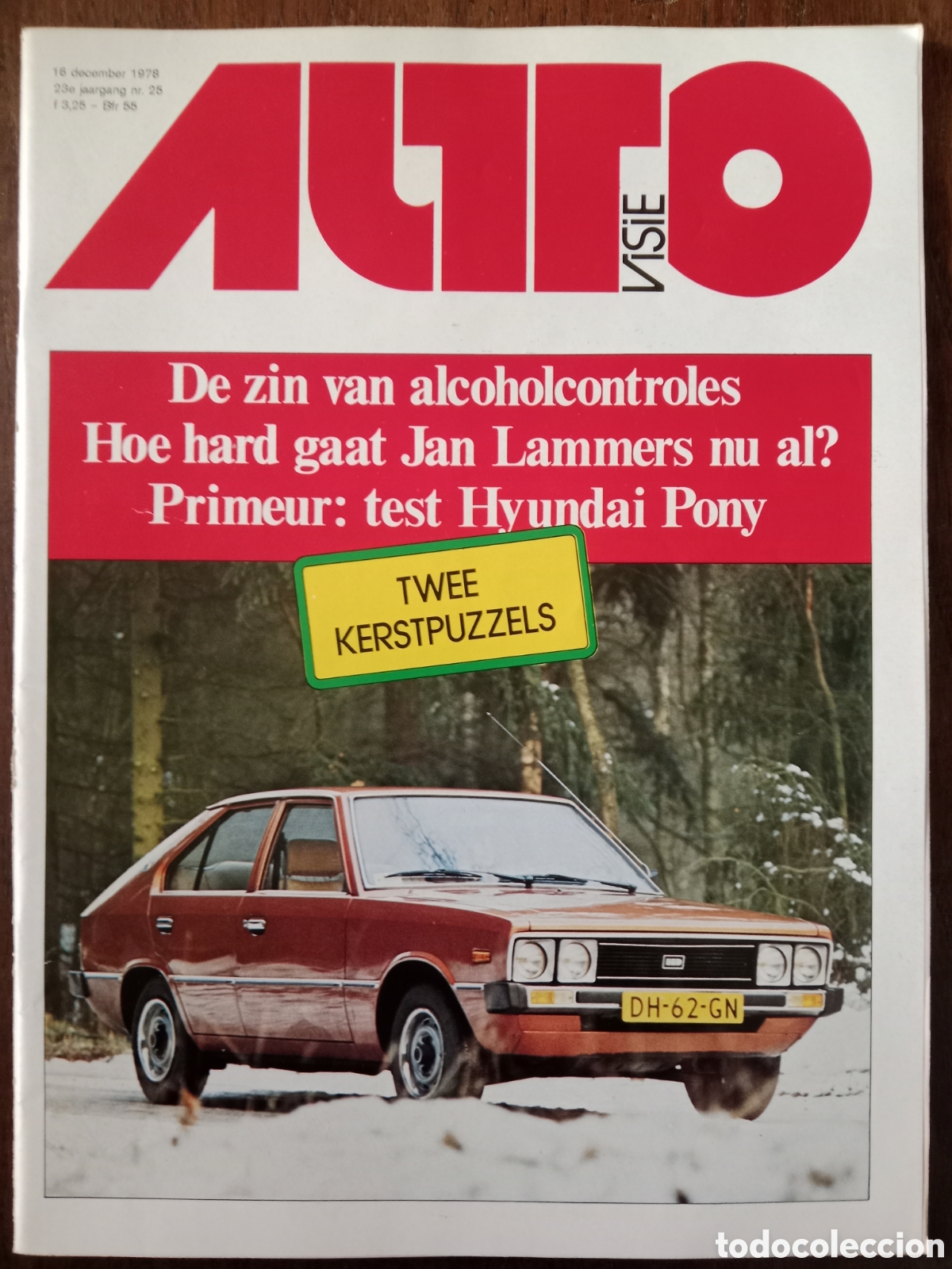 Coches: Revista auto visie n. 25 de 1978 autom&oacute;vil