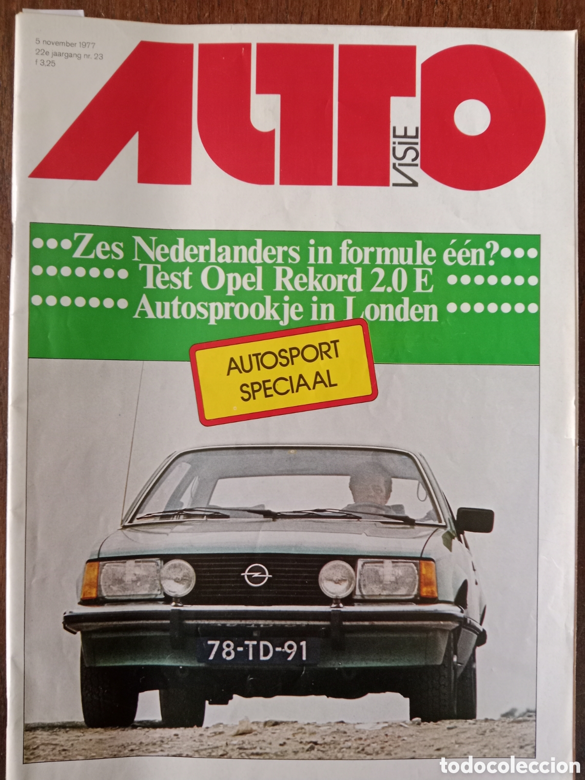 Coches: Revista auto visie n. 23 de 1977 autom&oacute;vil