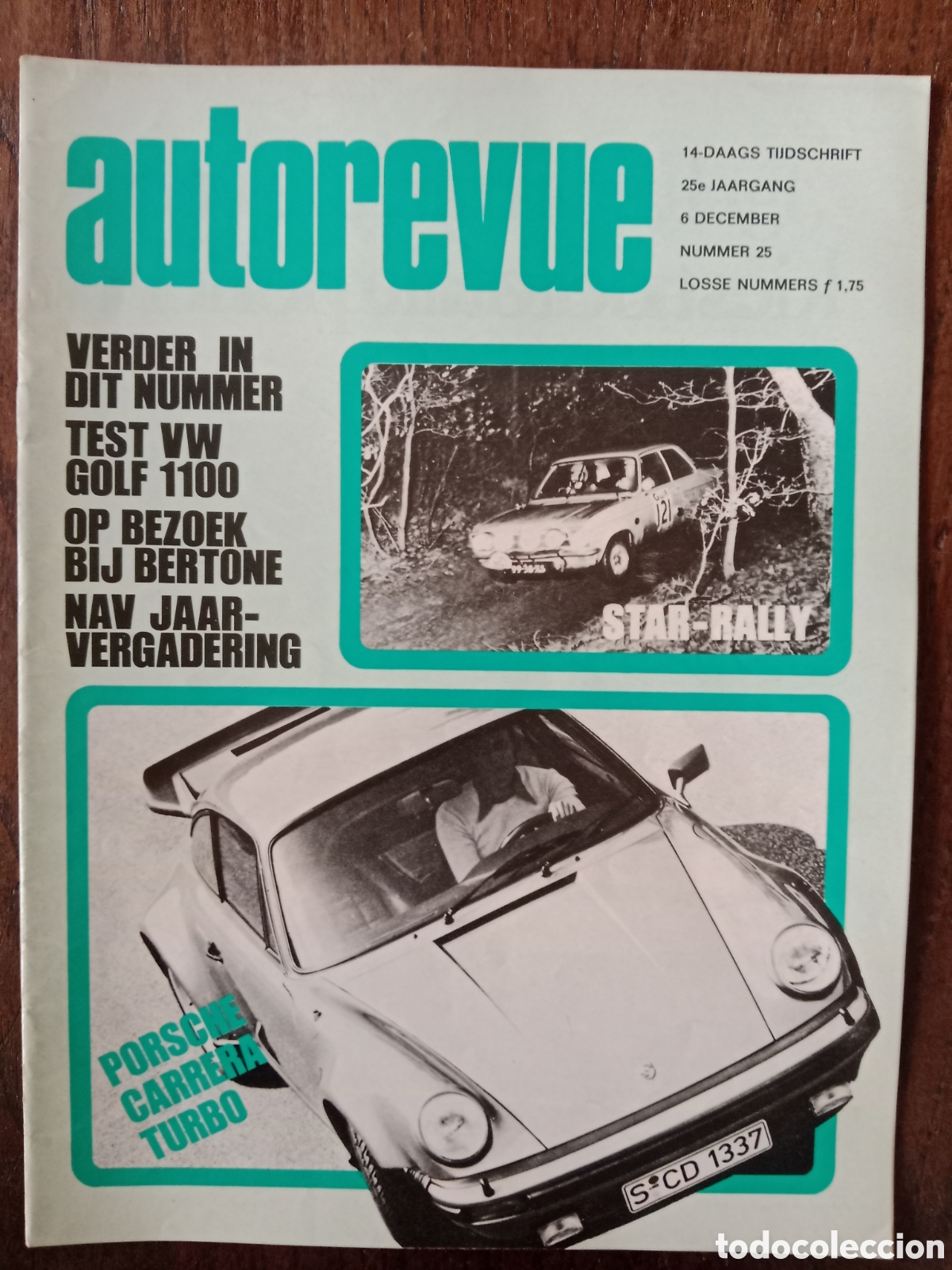 Coches: Revista autorevue n. 25 de 1974 autom&oacute;vil