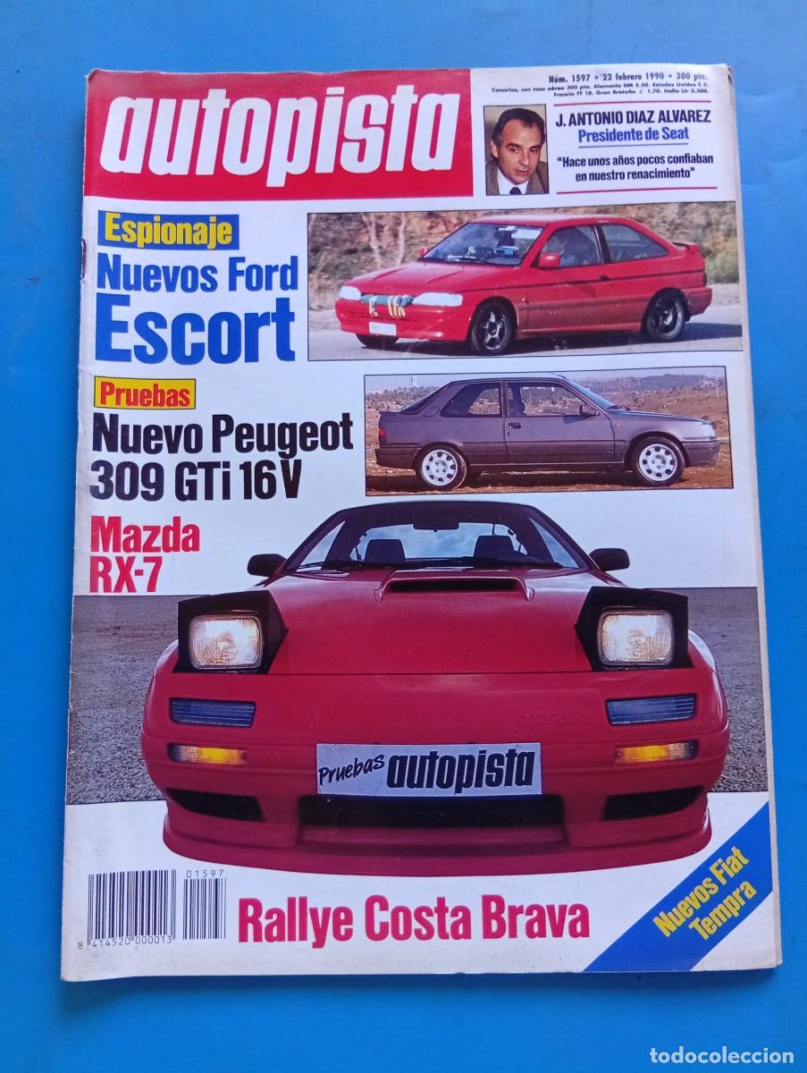 Coches: AUTOPISTA. N&ordm; 1597. FEBRERO 1990. PRUEBA: MAZDA RX-7 TURBO. PEUGEOT 309 GTI 16V.... LEER.