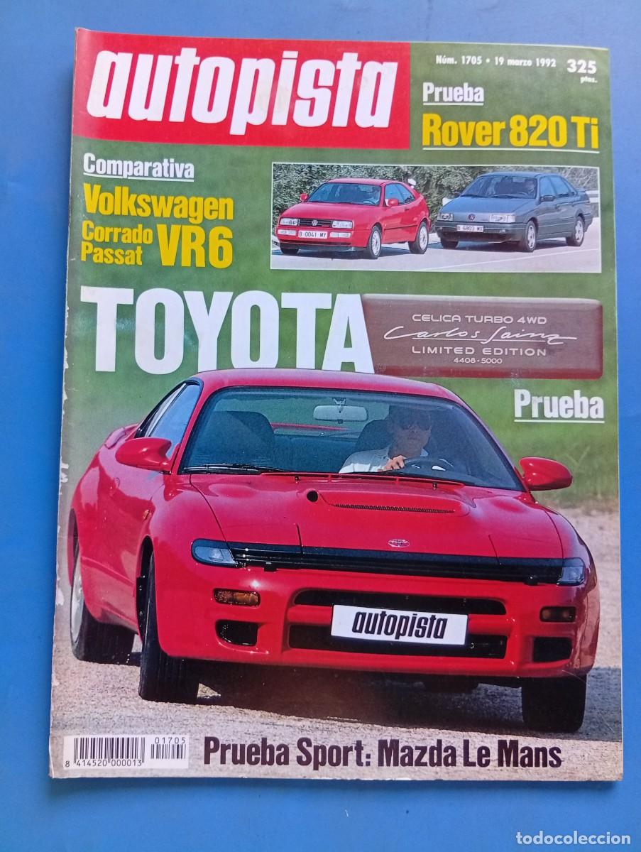 Coches: AUTOPISTA. N&ordm; 1705. MARZO 1992. PORSCHE 993. VOLKSWAGEN PASSAT VR6. VOLKSWAGEN CORRADO VR6... LEER.