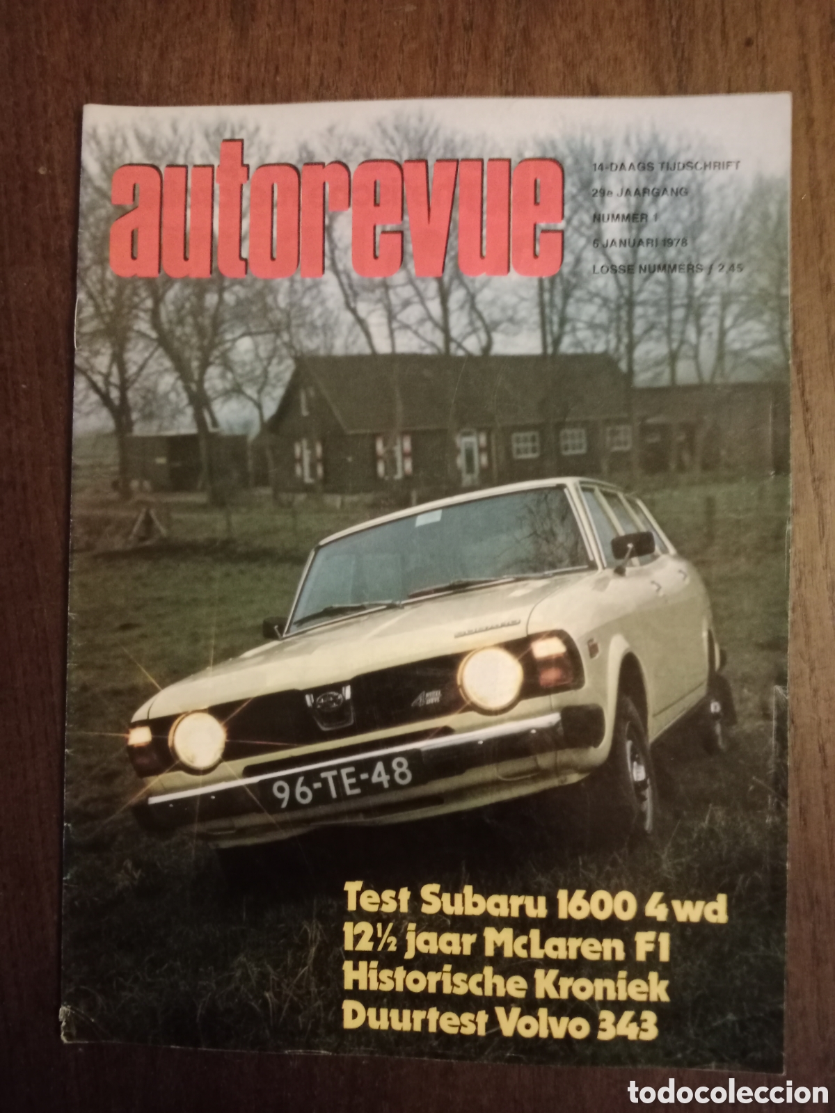 Coches: Revista autorevue n. 1 de 1978 autom&oacute;vil